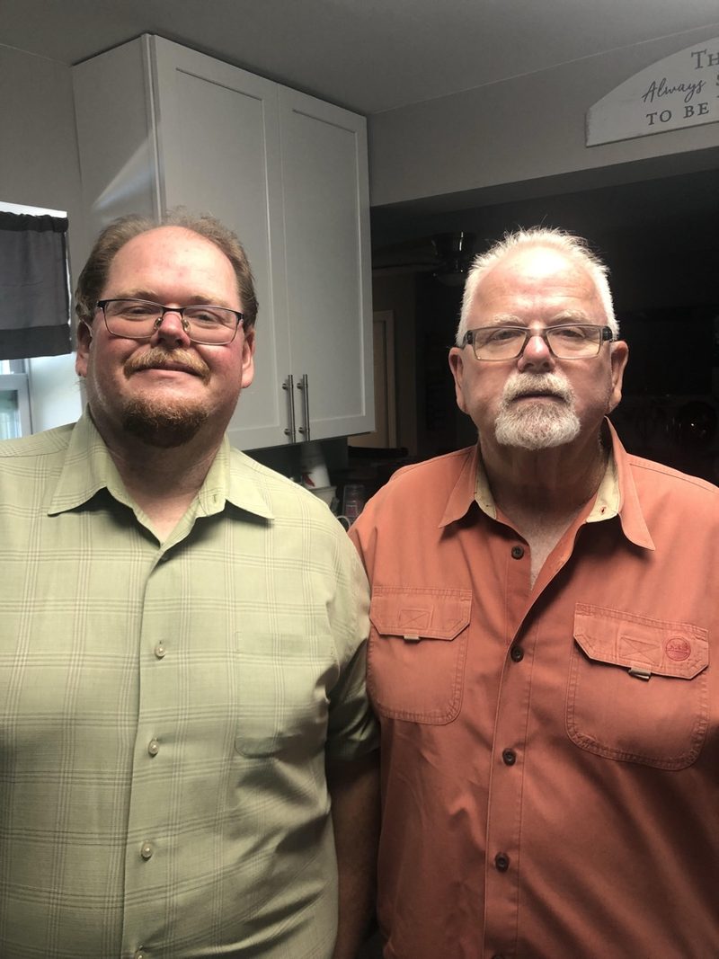 Mike Adams Sr. and Mike Adams Jr., father and son